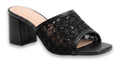 Mule en dentelle chic réf. 833 — noir