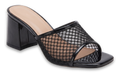 Mule en résille réf. 835 — noir