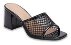 Mule en résille réf. 835 — noir