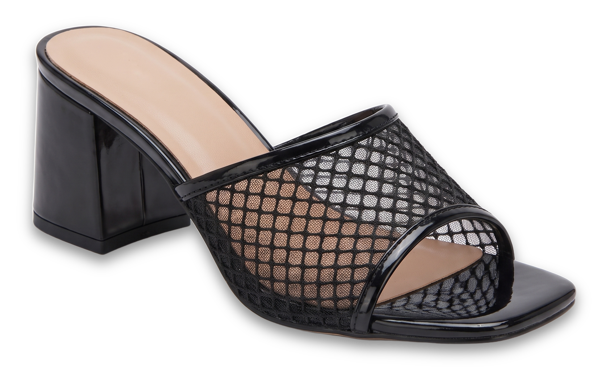 Mule en résille réf. 835 — noir