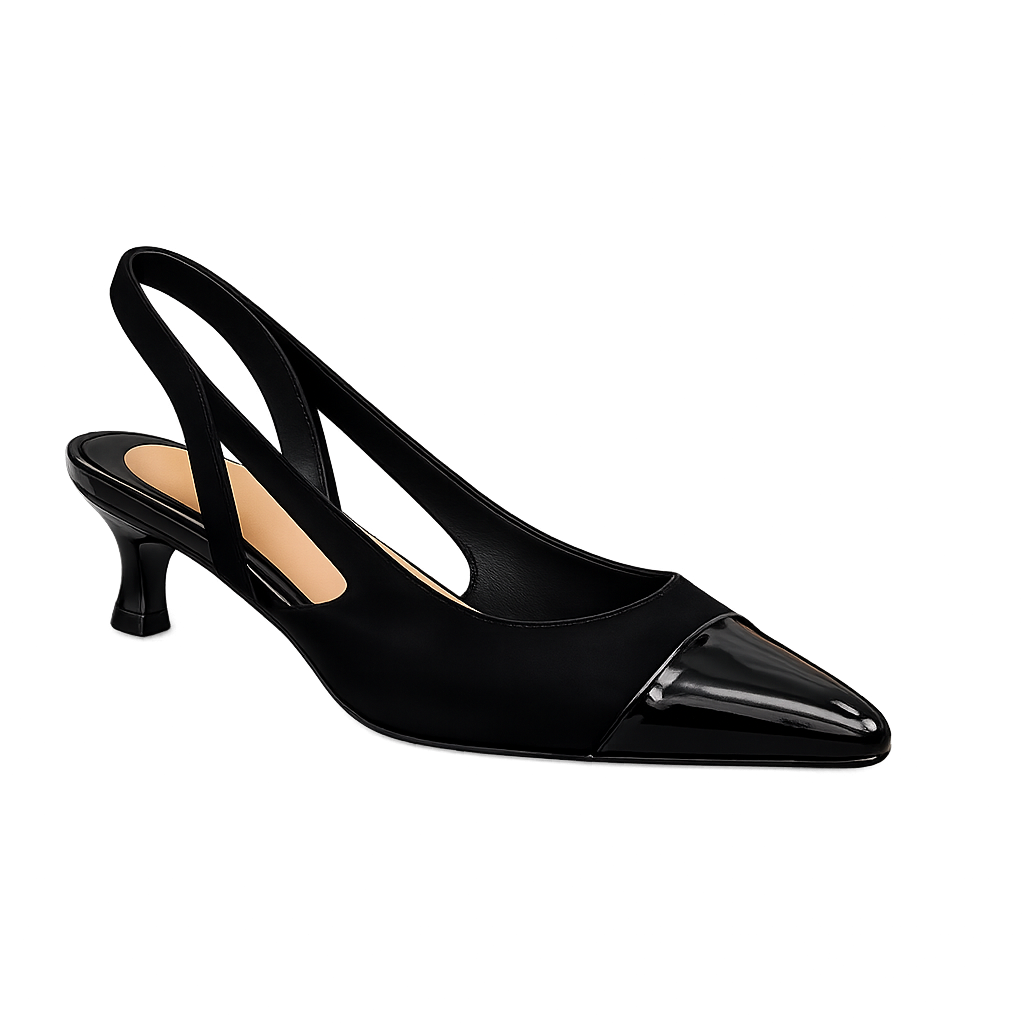 Escarpins demi-talon noir
